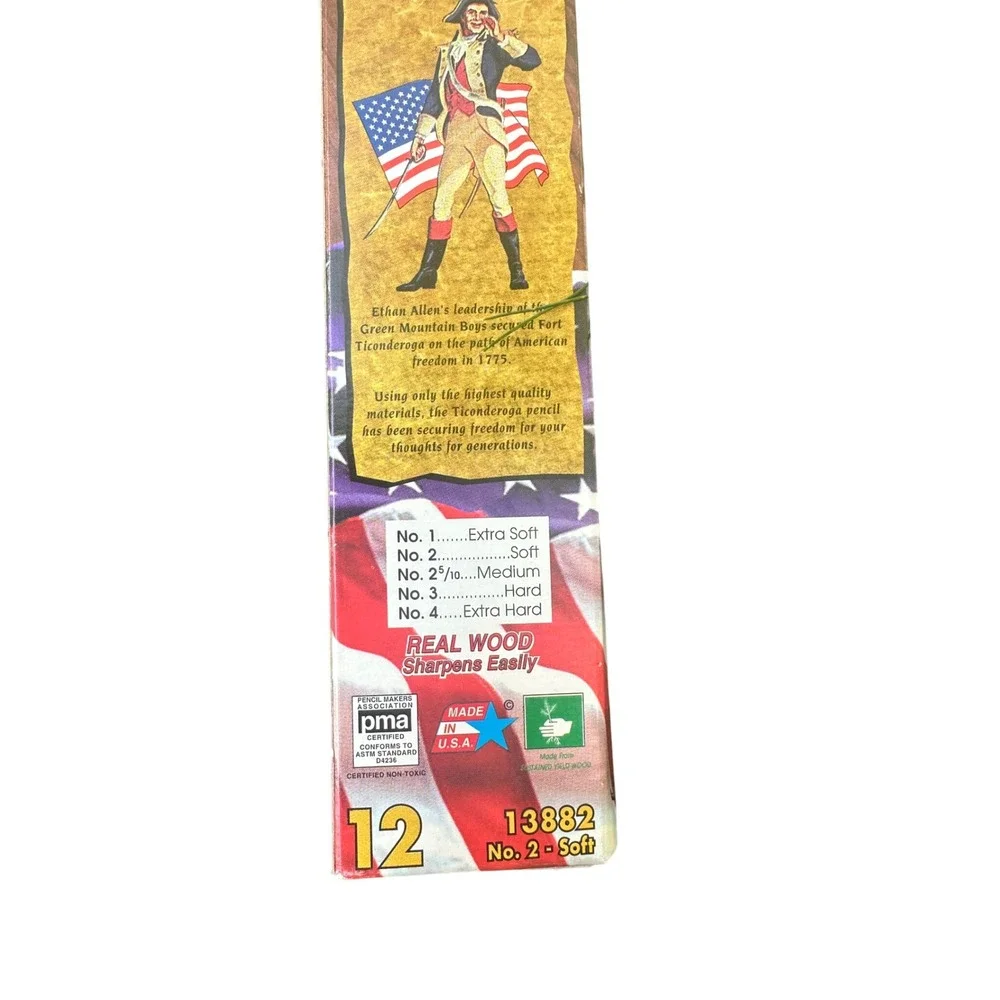 Ticonderoga No. 2 Soft Pencils 10 Count Wood Real Wood Sharpen‎ Easily